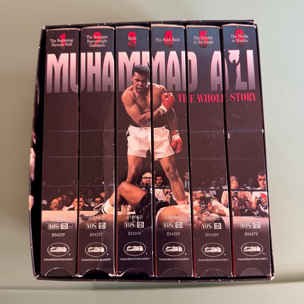 Muhammad Ali The Whole Story VHS Box Set Boxing Vintage Fights